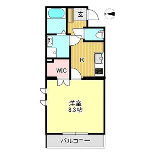 シャン・ド・フルール【2階】の間取り