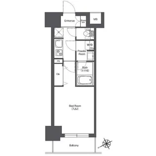 BPRレジデンス門前仲町【2階】の間取り