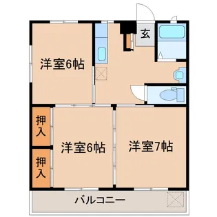 セントラルハイツ【3階】の間取り