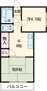 木村マンション【4階】の間取り