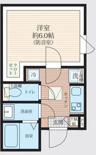 Soie Sound 新松戸【1階】の間取り