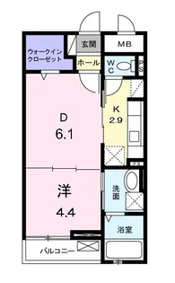 グリーン ヒル 大口【2階】の間取り