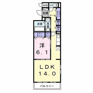 グレイス エス【2階】の間取り