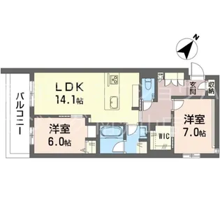 クレストメゾン【2階】の間取り
