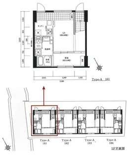 三軒茶屋ヒルズ【1階】の間取り