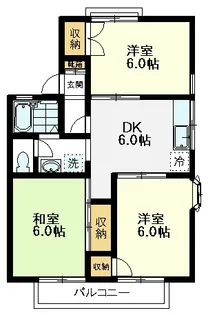 ヒカリハイツ【1階】の間取り