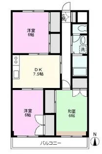 第2九曜コーポ【2階】の間取り