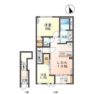アミカル【2階】の間取り