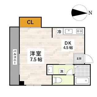 メゾンサンクプレ【3階】の間取り