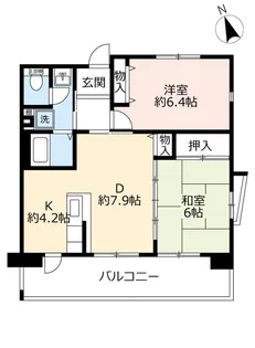 UR浜甲子園さくら街【3階】の間取り