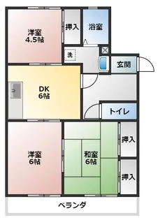 キャッスルハイツ西尾【1階】の間取り