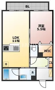 シャーメゾン上野【3階】の間取り