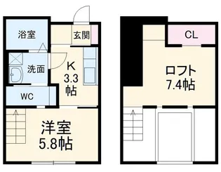 Mofz Villa Imagawa【1階】の間取り