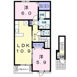 サンリットレジデンスII【2階】の間取り