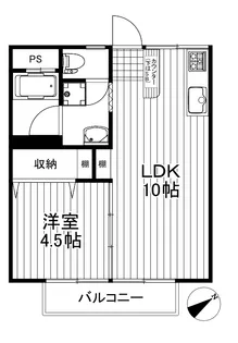 アズミハイツ【1階】の間取り