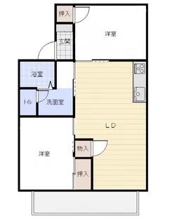 カーリーハイムT&I【1階】の間取り