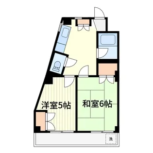 ローズガーデン二番館【1階】の間取り
