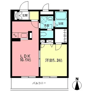 ロイヤルカレント【2階】の間取り