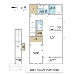 レーガベーネ中根 A【2階】の間取り