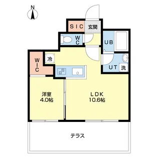 ルナ北広島【1階】の間取り