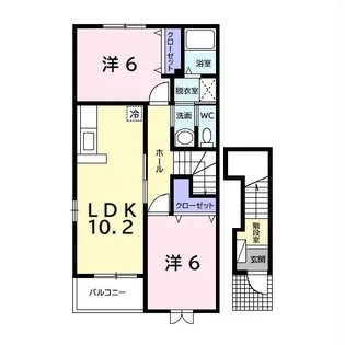 ジョゼマフネ【2階】の間取り