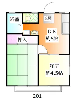 第3宮崎コーポ【2階】の間取り