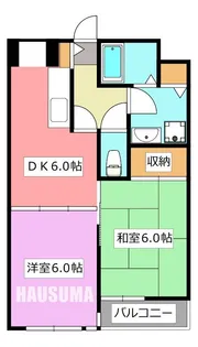 ラポールヤマミツ【4階】の間取り
