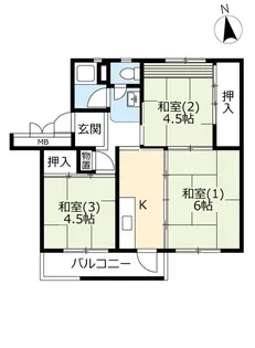 UR北本【5階】の間取り