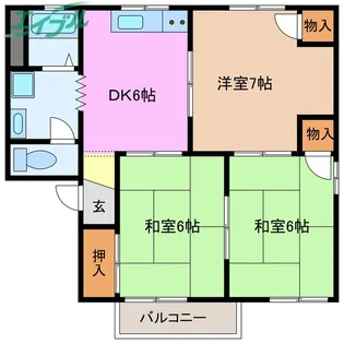 コンフォールC棟【2階】の間取り