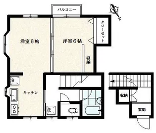 デイズ・フタバ【2階】の間取り