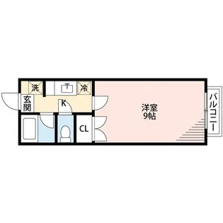 アドバンスK【1階】の間取り