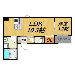 LE COCON 豊田市II【1階】の間取り