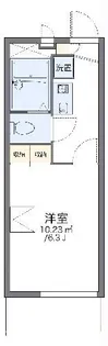 レオパレスアルファ【3階】の間取り