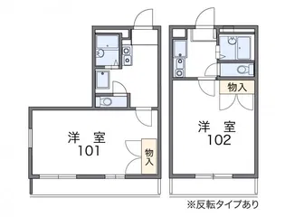 レオパレスサクセスI【3階】の間取り