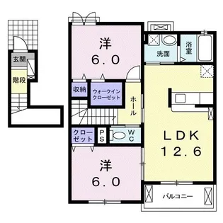 ポポラーレIV【2階】の間取り