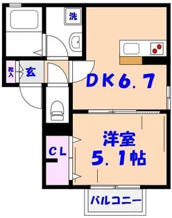 ココット【1階】の間取り