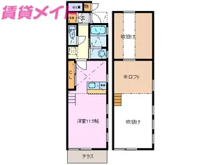 バスティード算所【1階】の間取り