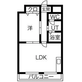 クラシティ御幸【6階】の間取り