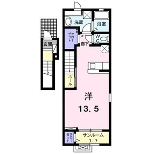 プラージュ【2階】の間取り