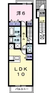 サウザンド,エム【2階】の間取り
