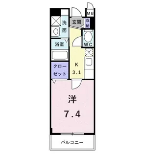 プリムローズヒル【3階】の間取り