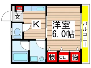 丸山ハイツ【2階】の間取り