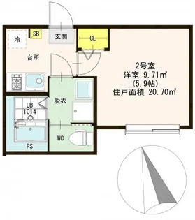 レグルス青井【2階】の間取り