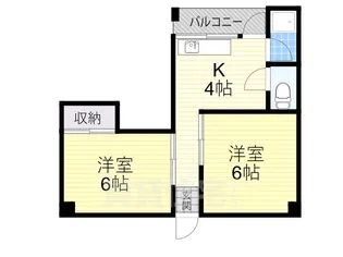 グランビルド長居【3階】の間取り
