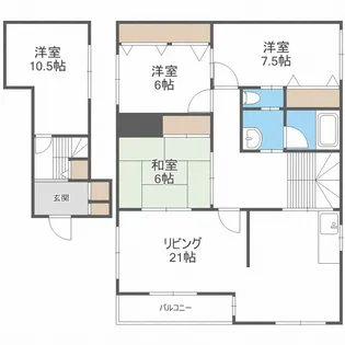 エルムコートN28【2階】の間取り