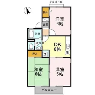 トレフェン【2階】の間取り