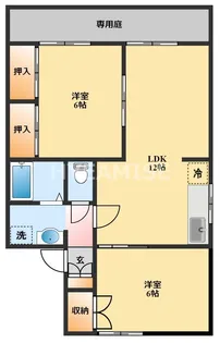 セジュール大和C【1階】の間取り