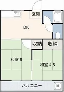 深津荘【1階】の間取り