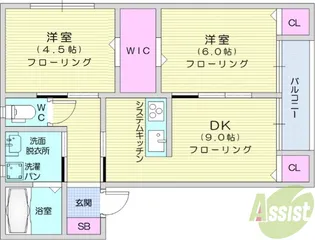 BAUイースト【2階】の間取り