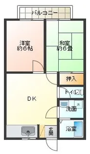 ハイツドリーム【1階】の間取り